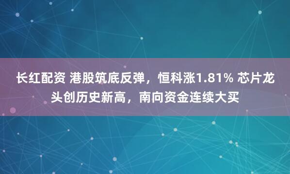 长红配资 港股筑底反弹，恒科涨1.81% 芯片龙头创历史新高，南向资金连续大买