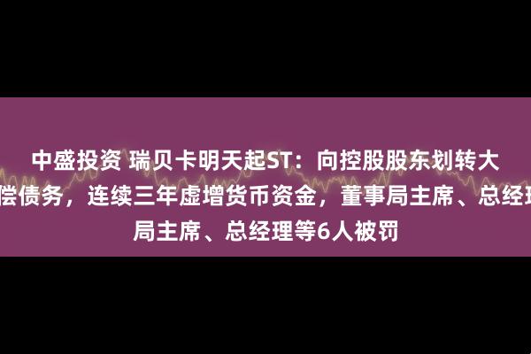 中盛投资 瑞贝卡明天起ST：向控股股东划转大量资金、代偿债务，连续三年虚增货币资金，董事局主席、总经理等6人被罚